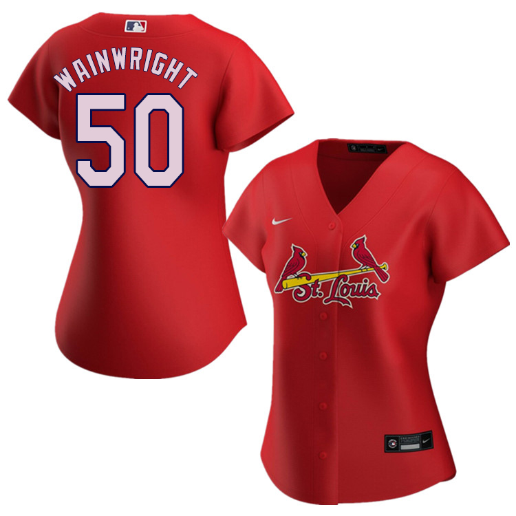 Nike Women #50 Adam Wainwright St.Louis Cardinals Baseball Jerseys Sale-Red